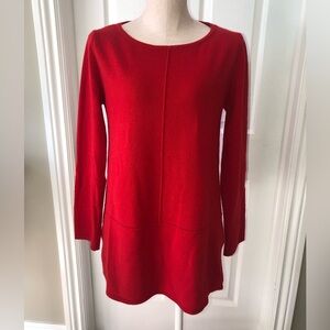Bianco & Blu Elegant Red Long Sleeve Top